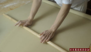 「上野藪蕎麦」のそば打ちの作業
